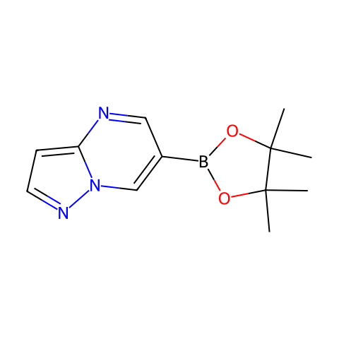 6-(4,4,5,5-四甲基-1,3,2-二氧硼戊环-2-基)吡唑并[1,5-A]嘧啶结构图