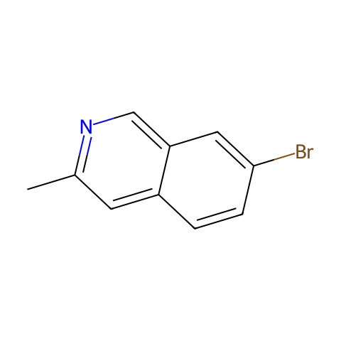 7-Bromo-3-methylisoquinoline结构图