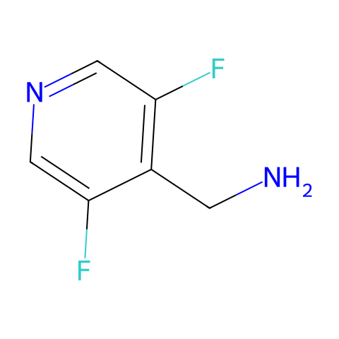 (3,5-difluoro-4-pyridyl)methanamine结构图