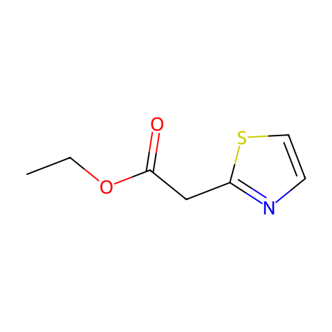 Ethyl 2-(thiazol-2-yl)acetate结构图