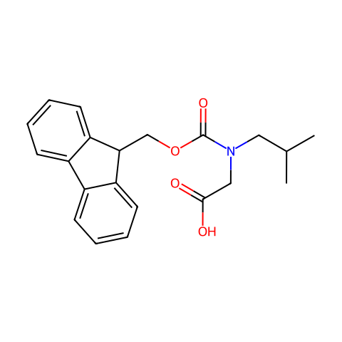 N-FMOC-N-(2-METHYLPROPYL)GLYCINE结构图