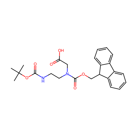 FMOC-N-(2-BOC-氨乙基)-GLY-OH结构图