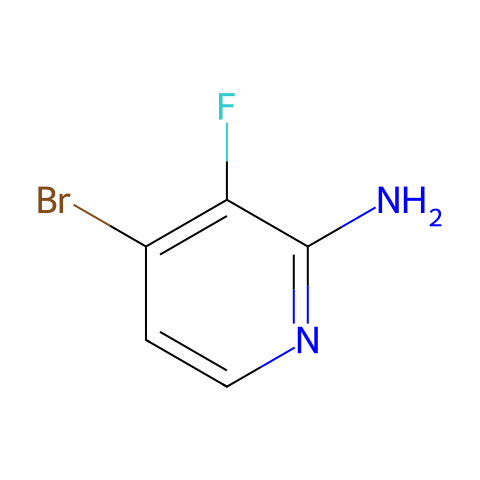 4-bromo-3-fluoro-pyridin-2-amine结构图