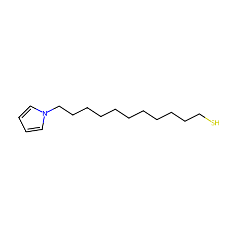 11-(1H-吡咯-1-基)十一烷-1-硫醇结构图