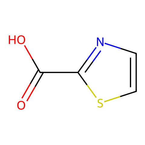 噻唑-2-甲酸结构图