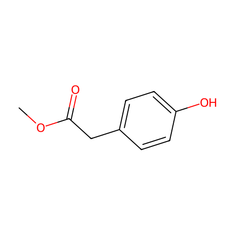 4-羟基苯乙酸甲酯结构图