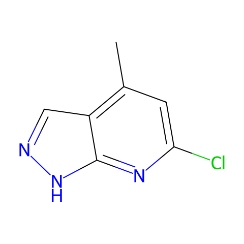 6-chloro-4-methyl-1H-pyrazolo[3,4-b]pyridine结构图