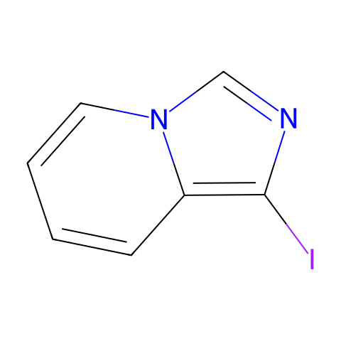 1-碘咪唑并[1,5-A]吡啶结构图