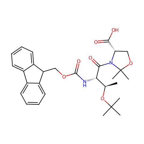 Fmoc-Thr(tBu)-Ser(Psi(Me00Me)pro)-OH结构图