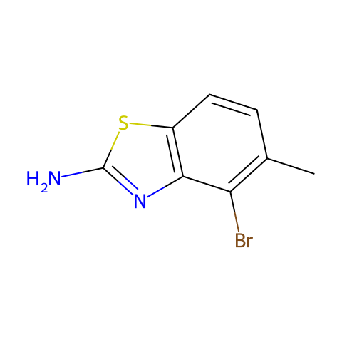 4-bromo-5-methyl-1,3-benzothiazol-2-amine结构图