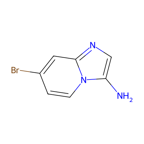 7-Bromoimidazo[1,2-a]pyridin-3-amine结构图