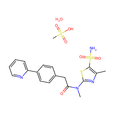 Pritelivir mesylate hydrate结构图