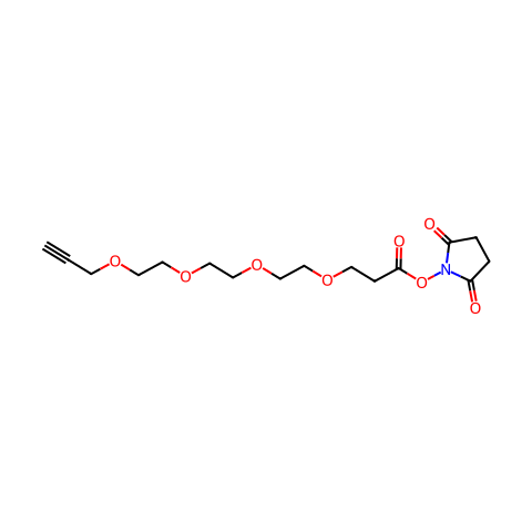 炔丙基-PEG4-NHS酯结构图