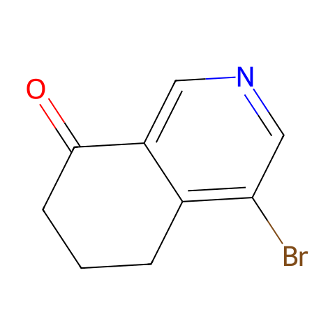 4-溴-6,7-二氢异喹啉-8(5H)-酮结构图