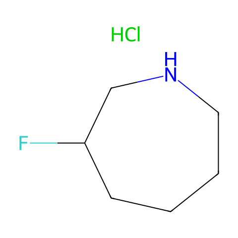 3-fluoroazepane hydrochloride结构图
