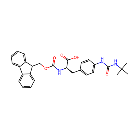 FMOC-D-4-APH(TBU-CBM)-OH结构图