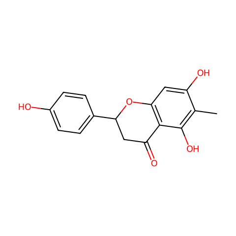 (2S)-4',5,7-Trihydroxy-6-methylflavanone结构图