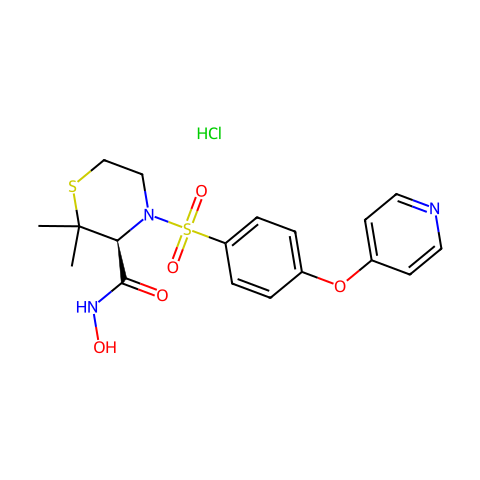 Prinomastat hydrochloride结构图