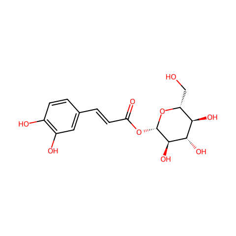 1-O-Caffeoylglucose结构图