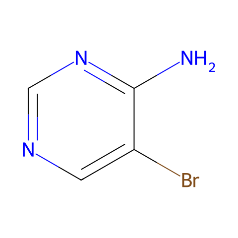 4-氨基-5-溴嘧啶结构图