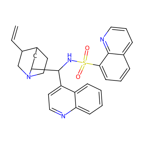 N-[(9S)-8α-辛可宁-9-基]喹啉-8-磺胺结构图
