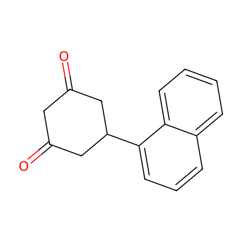 5-(萘-1-基)环己烷-1,3-二酮结构图