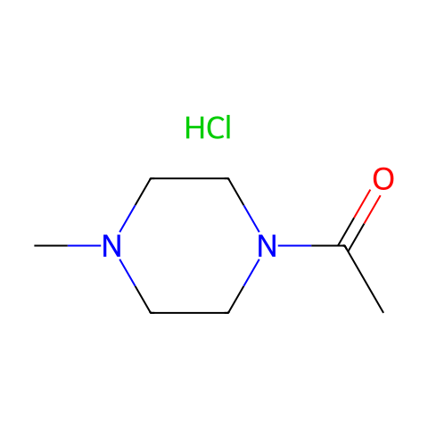 1-乙酰基-4-甲基哌嗪盐酸盐结构图