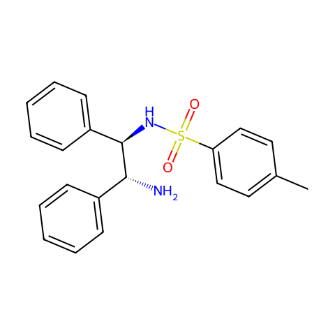 (1R,2R)-(-)-N-(对甲基苯磺酰基)-1,2-二苯基乙二胺结构图