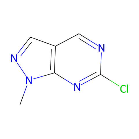 6-chloro-1-methyl-pyrazolo[3,4-d]pyrimidine结构图