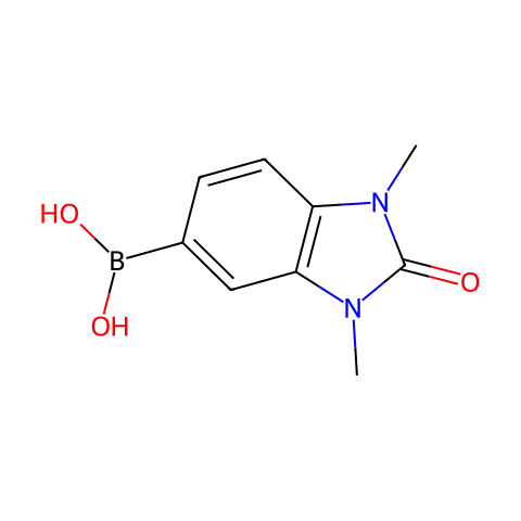 (1,3-dimethyl-2-oxo-benzimidazol-5-yl)boronic acid结构图