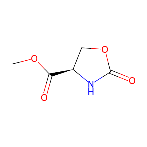 (R)-2-氧代-4-恶唑烷羧酸甲酯结构图