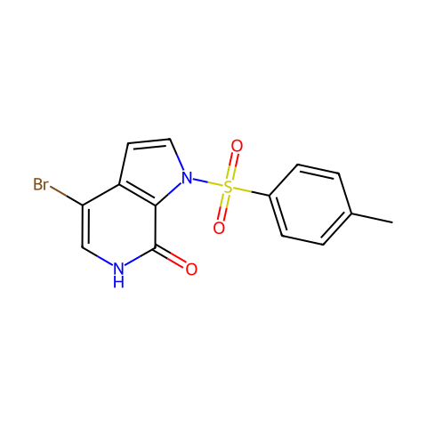 4-bromo-1-tosyl-1H-pyrrolo[2,3-c]pyridin-7(6H)-one结构图