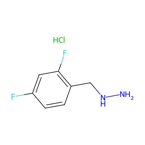 (2,4-Difluorobenzyl)hydrazine hydrochloride结构图