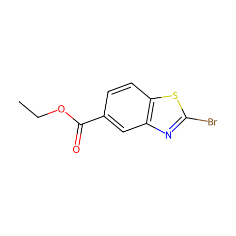 Ethyl 2-bromobenzo[d]thiazole-5-carboxylate结构图
