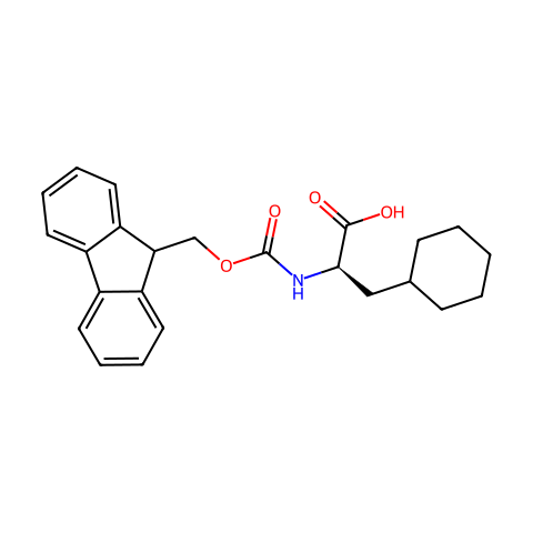 芴甲氧羰酰基D-Β环己基丙氨酸结构图