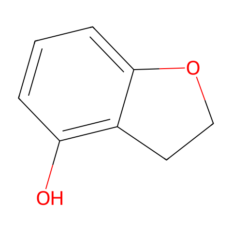 2,3-二氢-4-羟基苯并呋喃结构图