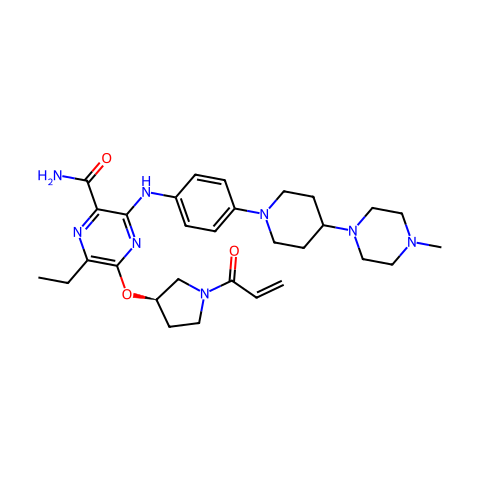 Naquotinib(ASP8273)结构图