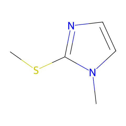 1-Methyl-2-(methylthio)imidazole结构图