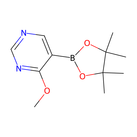 4-methoxy-5-(4,4,5,5-tetramethyl-1,3,2-dioxaborolan-2-yl)pyrimidine结构图