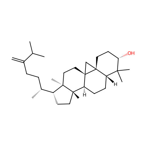 24-Methylenecycloartan-3-ol结构图
