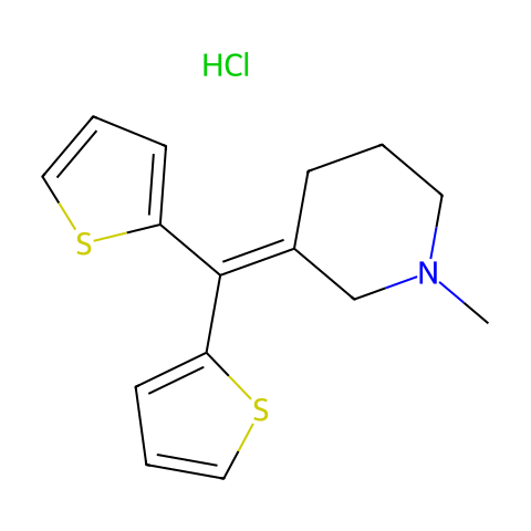 Tipepidine hydrochloride结构图