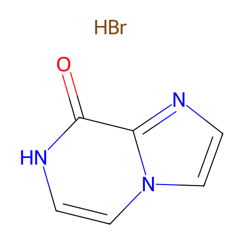 咪唑并[1,2-A]吡嗪-8-(7H)-酮氢溴酸盐结构图