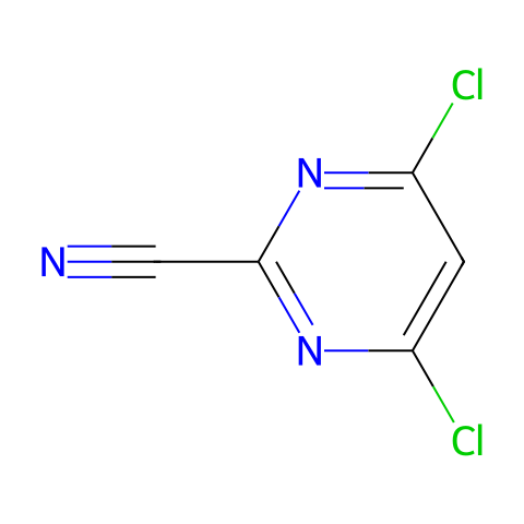4,6-dichloropyriMidine-2-carbonitrile结构图