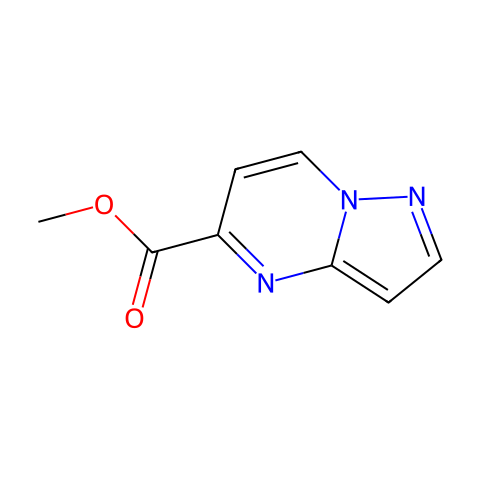 甲基吡唑并[1,5-a]嘧啶-5-甲酸乙酯结构图