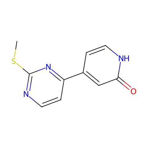 2(1H)-Pyridinone, 4-[2-(methylthio)-4-pyrimidinyl]-结构图
