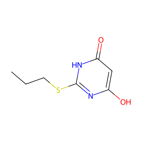 S-丙基-2-硫代巴比妥酸结构图