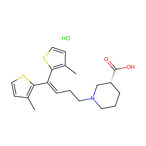 Tiagabine Hydrochloride结构图