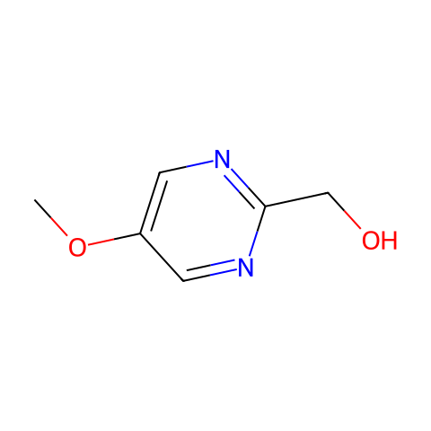 2-(羟甲基)-5-甲氧基嘧啶结构图