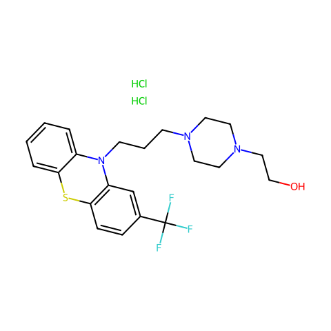 Fluphenazine Dihydrochloride结构图