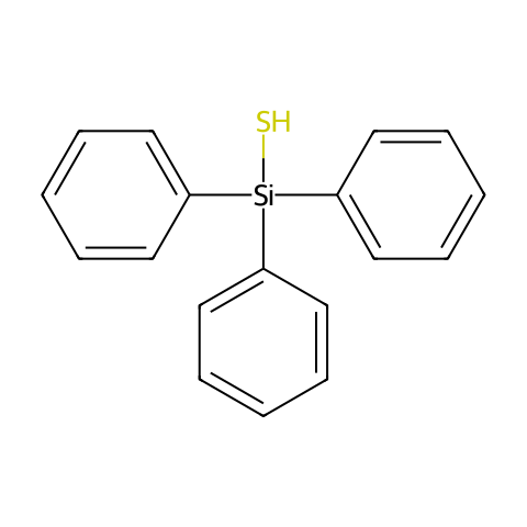 Triphenylsilanethiol结构图